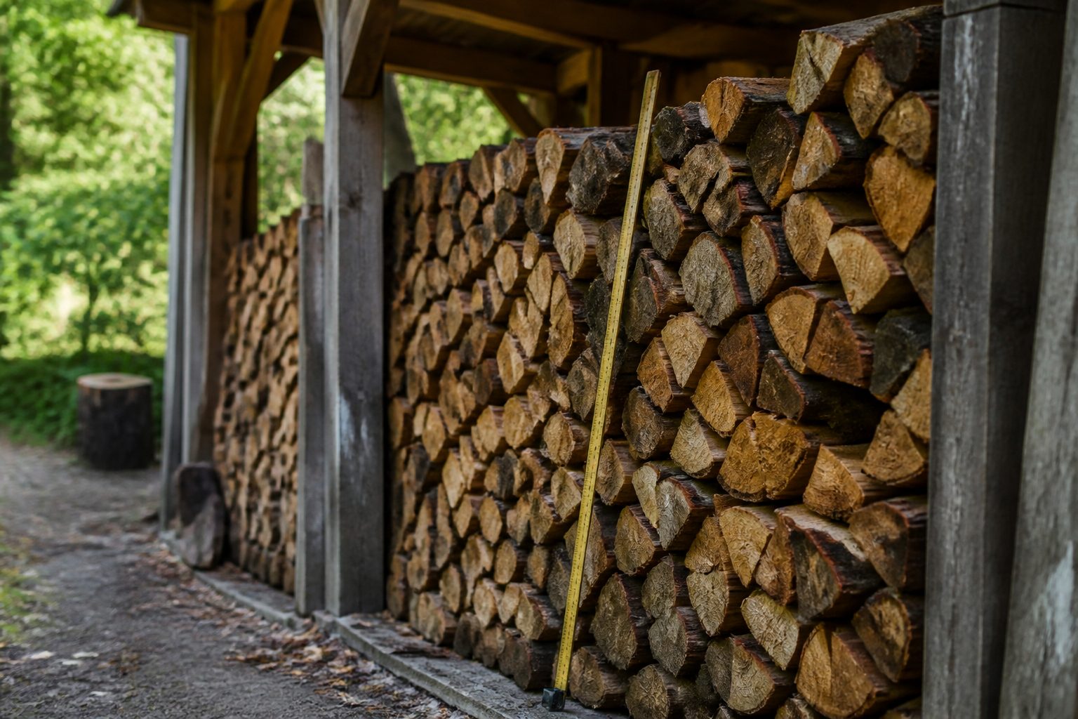 Calcul stère de bois : convertir votre tas en volume réel