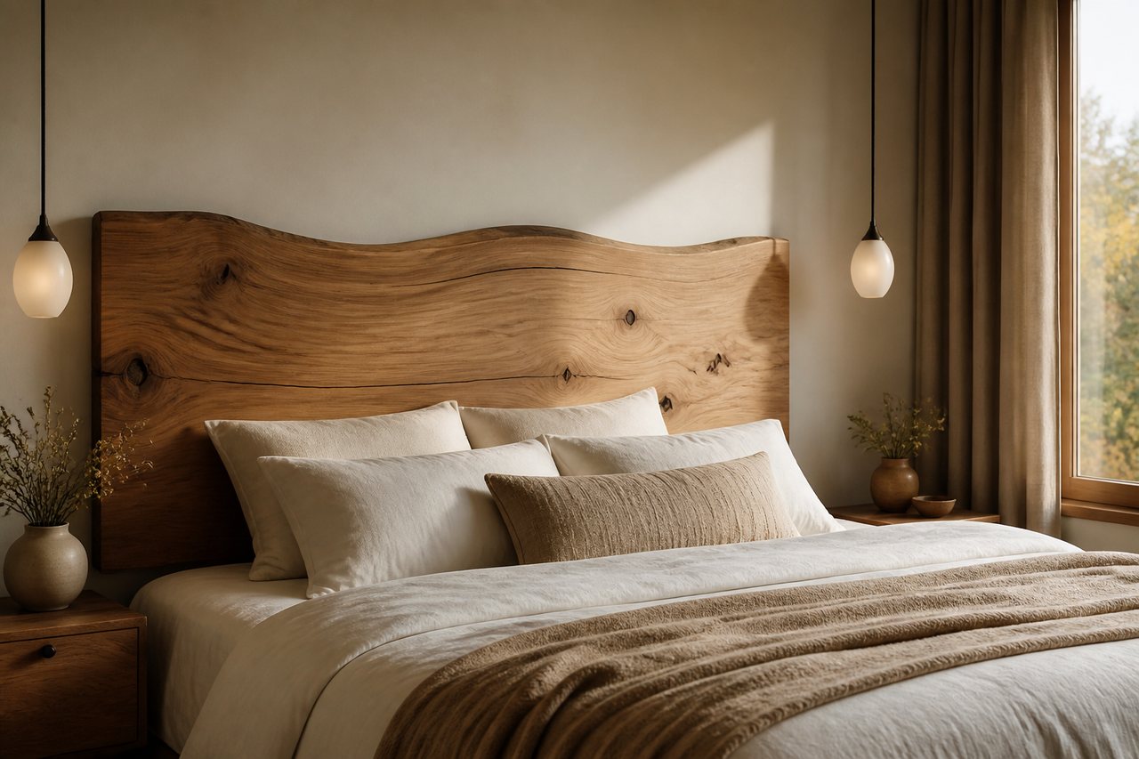 Tête de lit bois : 7 choix solides pour une chambre chaleureuse