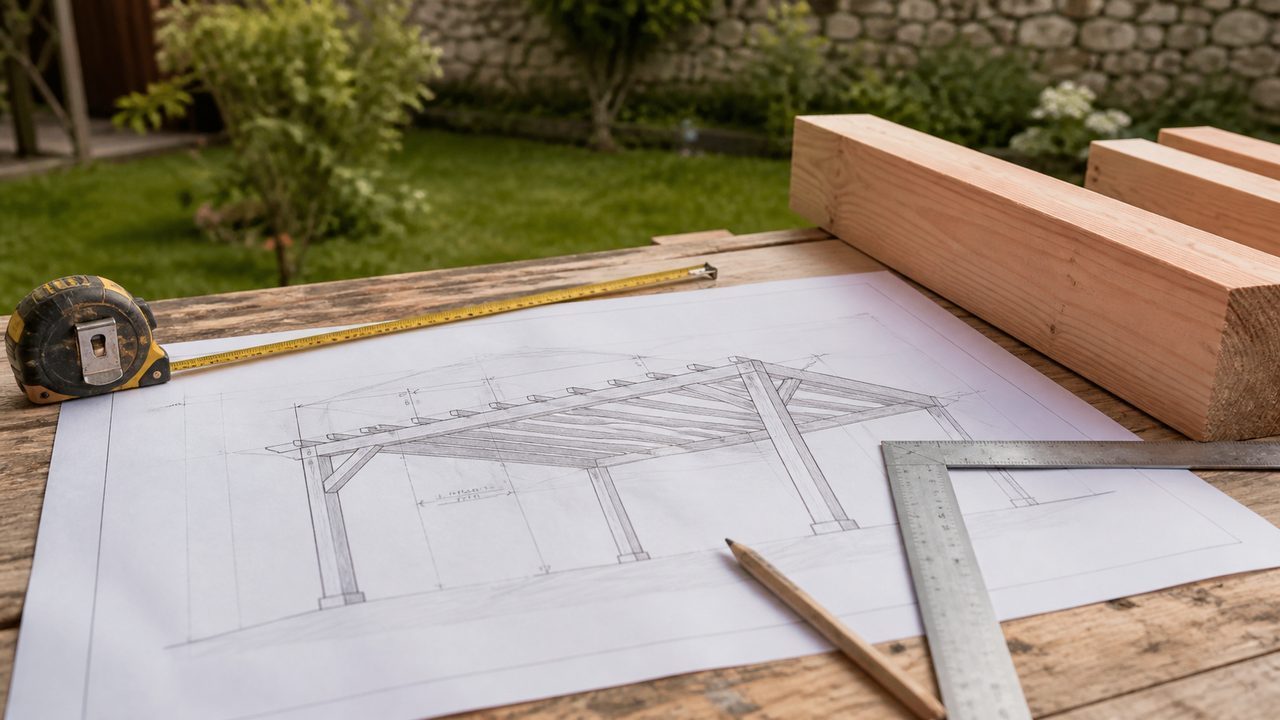 Plan pergola bois: préparer un projet fiable et durable