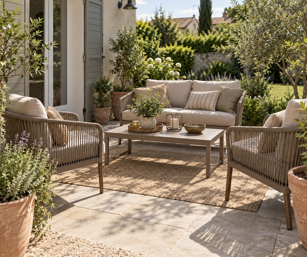 Salon de jardin 4 places pas cher : le bon budget sans sacrifier l’usage