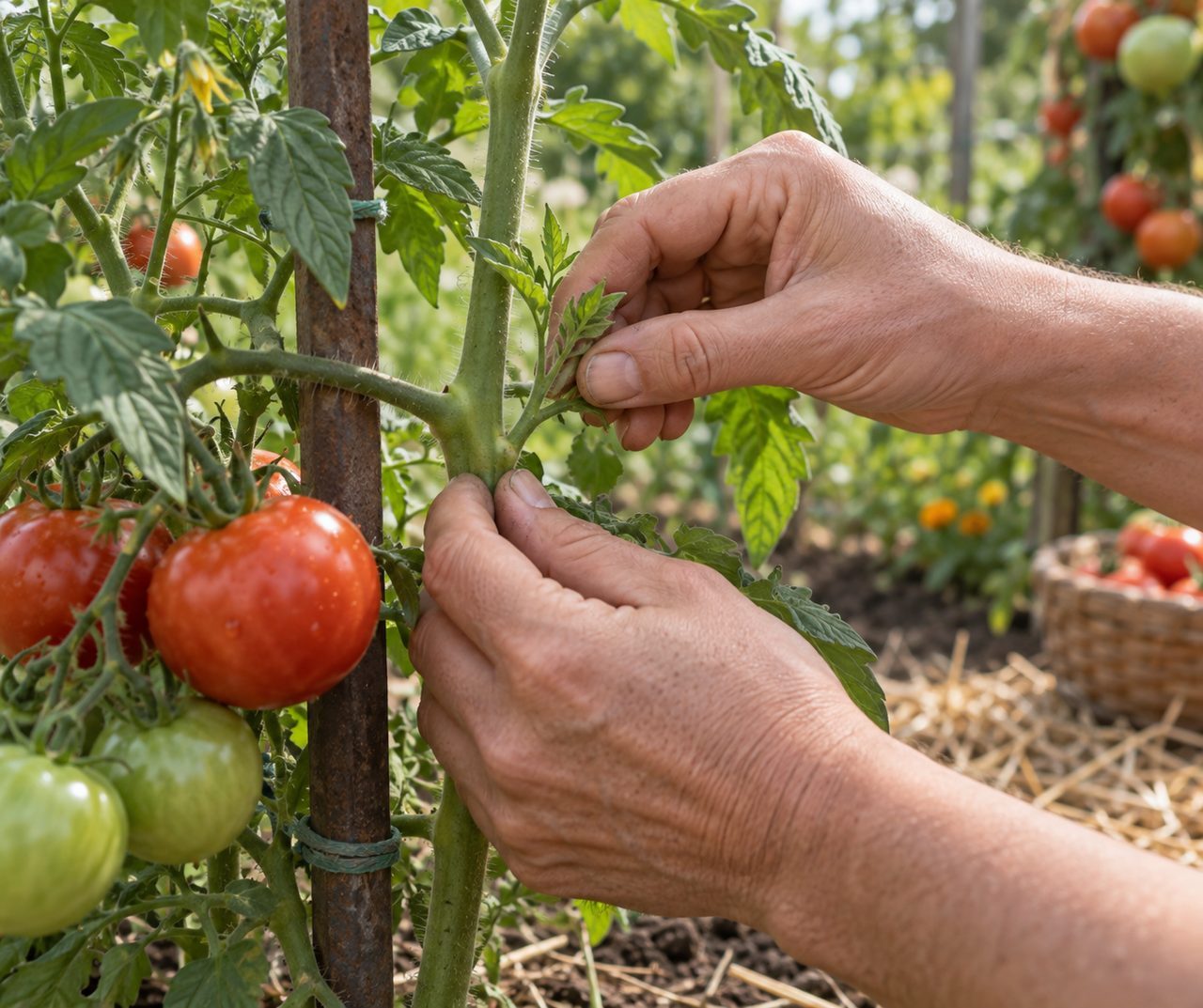 Tailler les tomates : le bon geste selon la variété et le tuteur